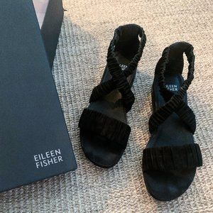 Elieen Fisher Wedge, Size 7, black